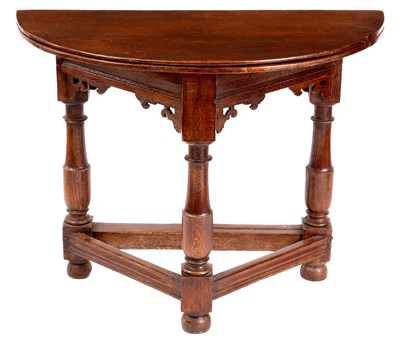 Lot 859 - A 17TH CENTURY CONTINENTAL JOINED OAK CREDENCE...