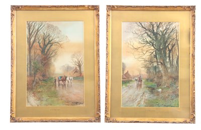 Lot 638 - HENRY CHARLES FOX 1860 - 1925 A PAIR OF...