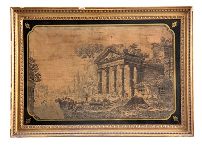 Lot 644 - A GEORGE III THREAD PICTURE depicting a...