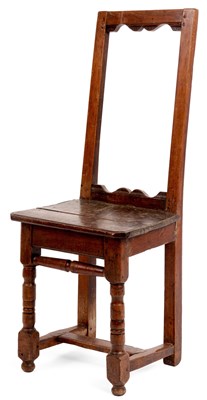 Lot 863 - AN EARLY 18TH CENTURY OAK CHILDS SIDE CHAIR...