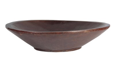 Lot 710 - A 19TH CENTURY GIANT-SIZE WALNUT CARVED BOWL...