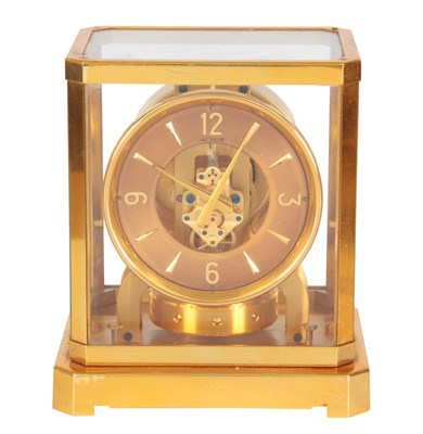 Lot 769 - A 1950’s LECOULTRE ATMOS CLOCK the glazed gilt...