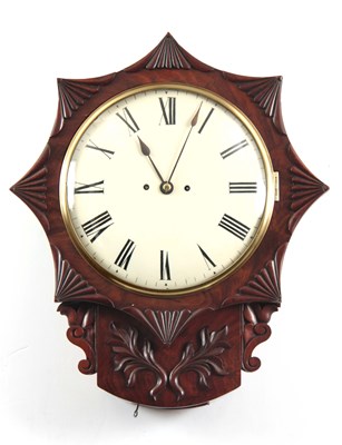 Lot 782 - A 19TH CENTURY FLAME MAHOGANY 12" DOUBLE FUSEE...