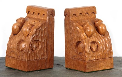 Lot 884 - AN UNUSUAL PAIR OF ROBERT 'MOUSEMAN' THOMPSON...