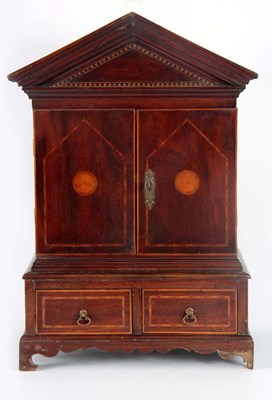 Lot 893 - A LATE 19TH CENTURY INLAID MAHOGANY APPRENTICE...