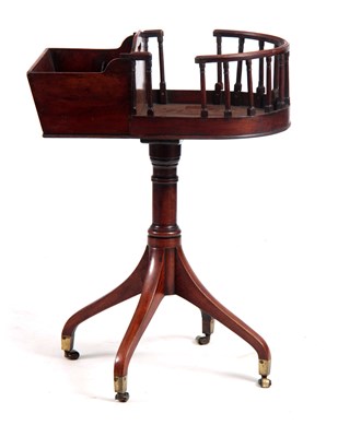 Lot 918 - A LATE GEORGIAN MAHOGANY PORTABLE BUTLERS...