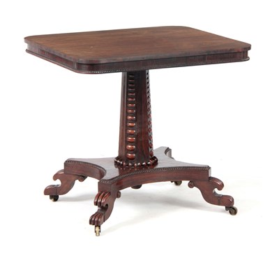 Lot 923 - A REGENCY ROSEWOOD METAMORPHIC READING TABLE...