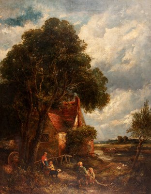 Lot 393 - AFTER JOHN CONSTABlLE
 19th CENTURY OIL ON...