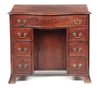 Lot 953 - A 19TH CENTURY GEORGE III STYLE MAHOGANY...