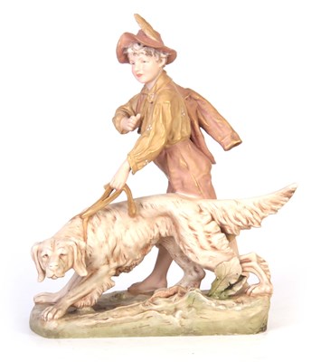 Lot 64 - A 19TH CENTURY ROYAL DUX BOHEMIA LARGE FIGURE...