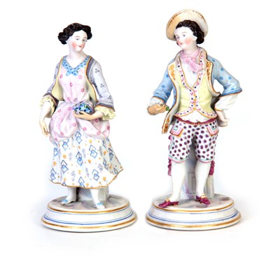 Lot 78 - A PAIR OF LATE 19TH CENTURY COLOURED...