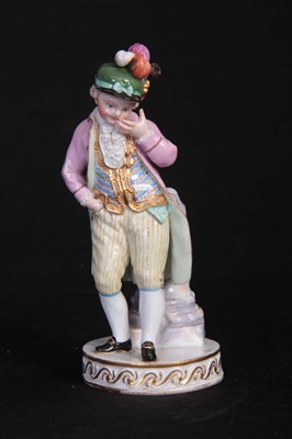 Lot 87 - A 19TH CENTURY MEISSEN STANDING BOY FIGURE...