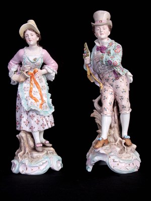 Lot 104 - A LARGE PAIR OF CONTINENTAL CLASSICAL STANDING...