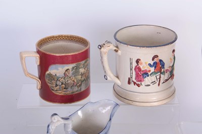 Lot 134 - A 19TH CENTURY F & R. PRATT & Co. FENTON MUG...