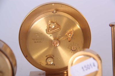 Lot 405 - A COLLECTION OF FIVE BRASS TRAVELLING CLOCKS...