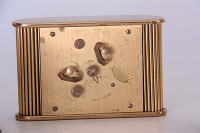 Lot 405 - A COLLECTION OF FIVE BRASS TRAVELLING CLOCKS...