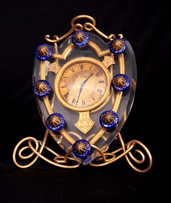 Lot 373 - A MID 19TH CENTURY STRUT CLOCK IN THE MANNER...