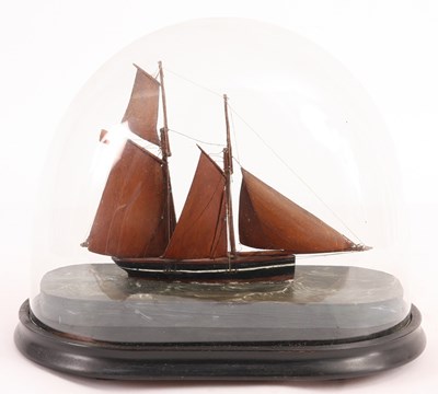 Lot 441 - A 19TH CENTURY SCRATCH BUILT WOODEN SAILING...