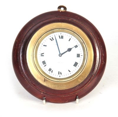 Lot 404 - AN EARLY 20TH CENTURY CAR CLOCK having a brass...