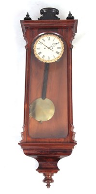 Lot 450 - A 19TH CENTURY VIENNA STYLE WALL CLOCK the...