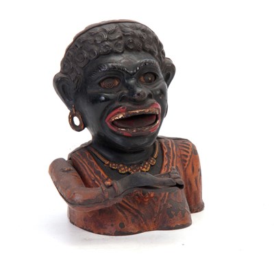 Lot 239 - AN EARLY 20TH CENTURY CAST IRON 'DINAH' MONEY...