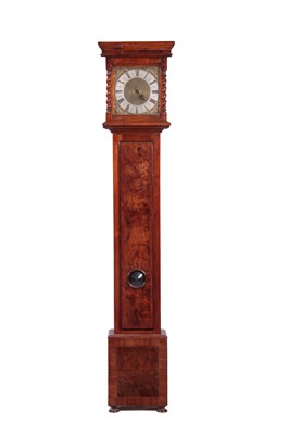 Lot 466 - A SMALL 20TH CENTURY WALNUT 30-HOUR LONGCASE...