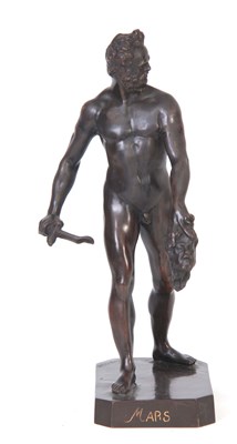 Lot 215 - AFTER J. BOLOGNE. A 20TH CENTURY BRONZE FIGURE...