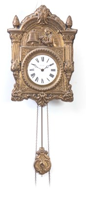 Lot 487 - A 20TH CENTURY COMTOISE AUTOMATION WALL CLOCK...