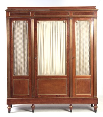 Lot 513 - A 19TH CENTURY FRENCH MAHOGANY SIDE CABINET...