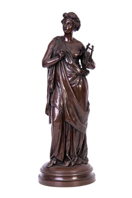 Lot 247 - A REPRODUCTION FIGURAL FILLED BRONZE SCULPTURE...