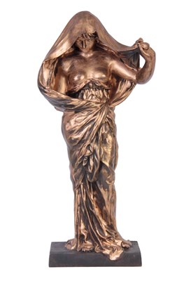 Lot 248 - A REPRODUCTION GILT METAL FIGURAL SCULPTURE...