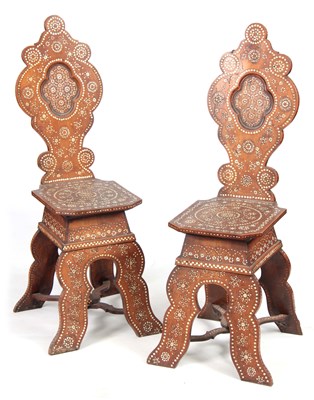 Lot 552 - AN ELABORATE PAIR OF 19TH CENTURY EASTERN...