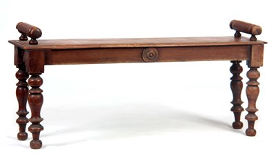 Lot 561 - A VICTORIAN SIMULATED MAHOGANY WINDOW SEAT...