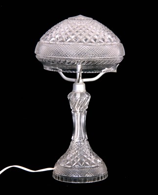 Lot 6 - A 20THCENTURY ELECTRIFIED CRYSTAL CUT GLASS...