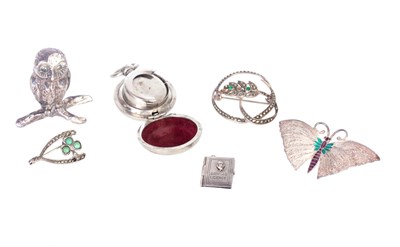 Lot 171 - A COLLECTION OF SILVER ITEMS consisting of a...