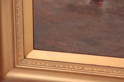 Lot 289 - DAVID HORATIO WINDER OIL ON CANVAS. Stormy...