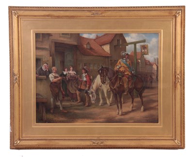 Lot 308 - R. HUCHES EARLY 20TH CENTURY OIL ON CANVAS....