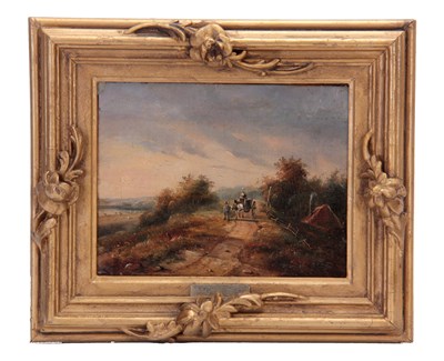 Lot 310 - A 19TH CENTURY OIL ON CANVAS LAID ON PANEL....