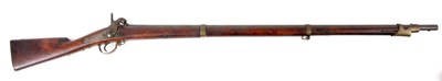 Lot 823 - A MID 19th CENTURY RUSSIAN PERCUSSION MUSKET...