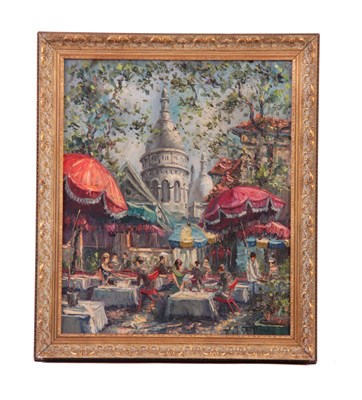 Lot 327 - JEAN MARIE COUILLARD OIL ON CANVAS. Parisian...