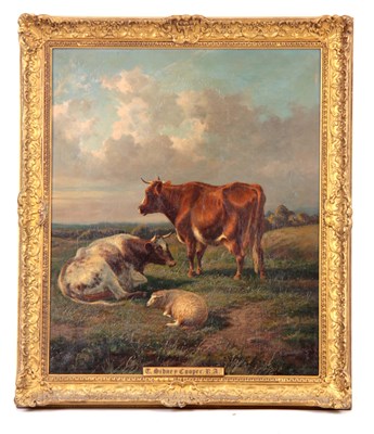 Lot 332 - THOMAS SIDNEY COOPER 1803-1902 OIL ON CANVAS....