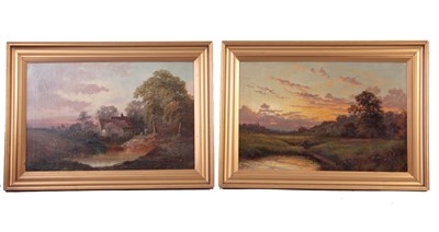 Lot 339 - JOHN HENRY BOEL 1884-1922 PAIR OF OILS ON...