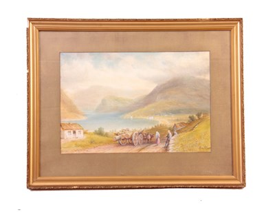 Lot 343 - HARRY WILLIAMS WATERCOLOUR. Mountainous...