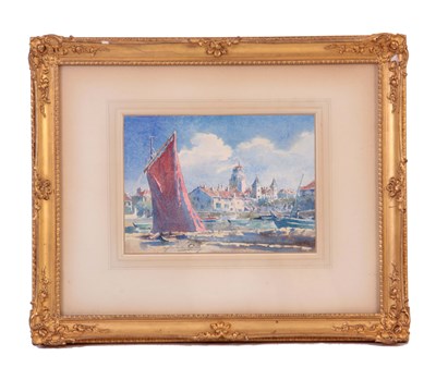 Lot 352 - BLANCHE ODIN 1865-1957 WATERCOLOUR. Old...