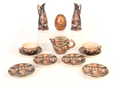 Lot 167 - NINE PIECES OF MEIJI PERIOD SATSUMA TEAWARE...