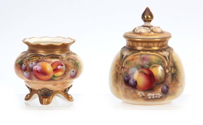 Lot 42 - E. TOWNSEND A ROYAL WORCESTER LOBED BULBOUS...