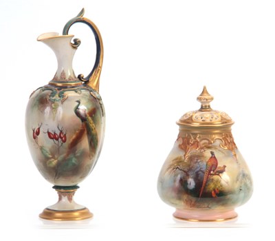 Lot 44 - F J BRAY A ROYAL WORCESTER LOBED BULBOUS...