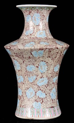 Lot 103 - AN UNUSUAL 19TH CENTURY CHINESE VASE the...