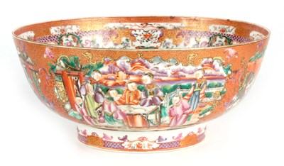 Lot 120 - AN 18TH CENTURY CHINESE MANDARIN PATTERN DEEP...