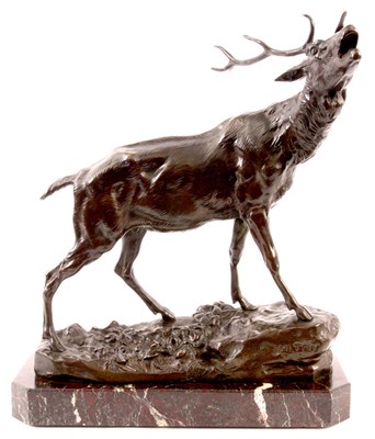 Lot 631 - AFTER CHARLES VALTON 1851 - 1918
 A BRONZE...